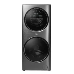 ماشین لباسشویی 15 کیلوگرم گرین مدل Twins 2xDD inverter سیلور