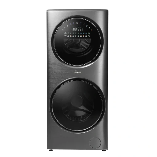 ماشین لباسشویی 15 کیلوگرم گرین مدل Twins 2xDD inverter سیلور