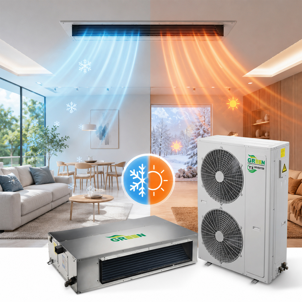 کولر گازی داکت اسپلیت گرین اینورتر تروپیکال 36000 مدل GDS-36P1T3A2P