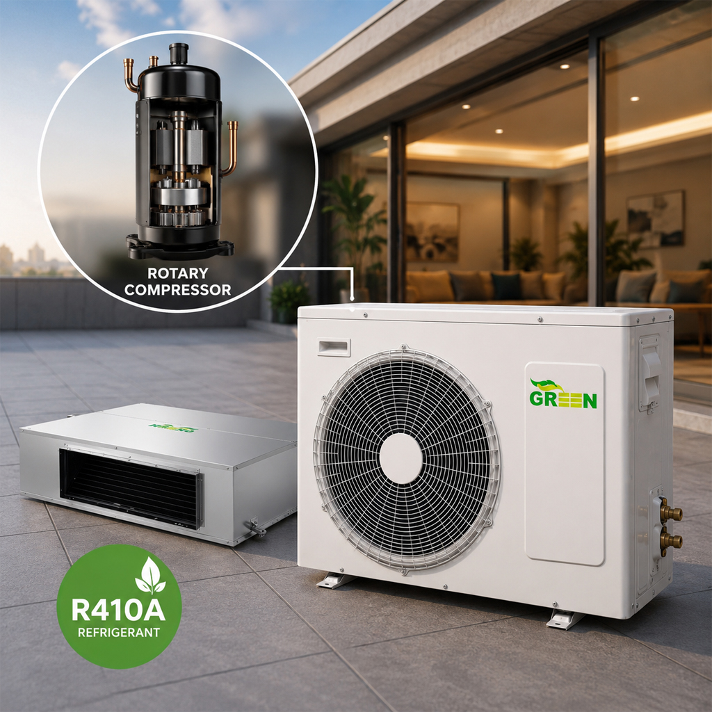 کولر گازی داکت اسپلیت گرین تروپیکال 30000 مدل GDS-30P1T3/R1