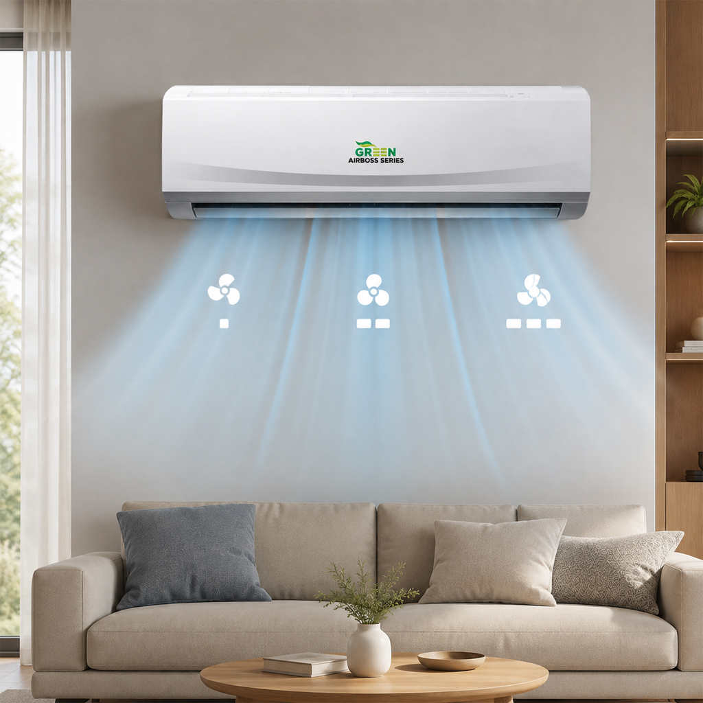 فن کویل دیواری گرین سری ایرباس مدل GWF600P1
