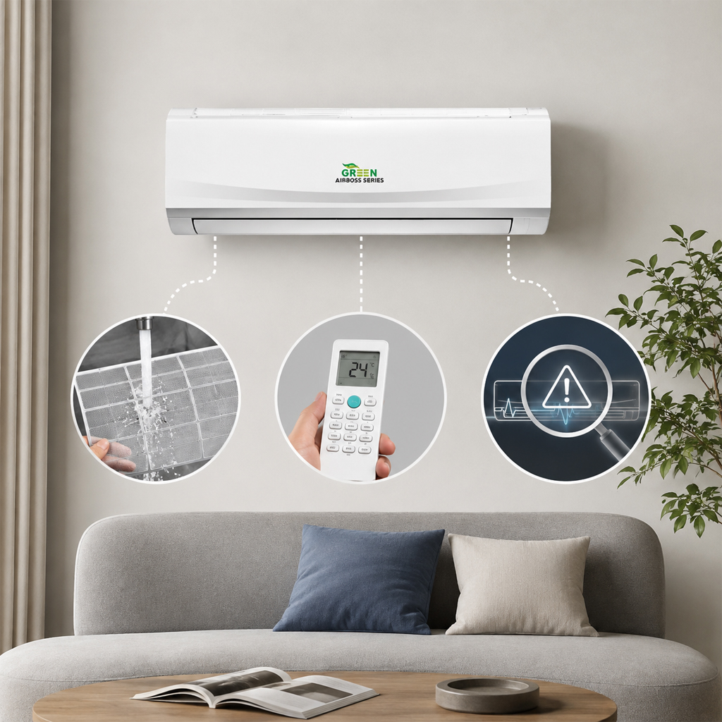 فن کویل دیواری گرین سری ایرباس مدل GWF600P1