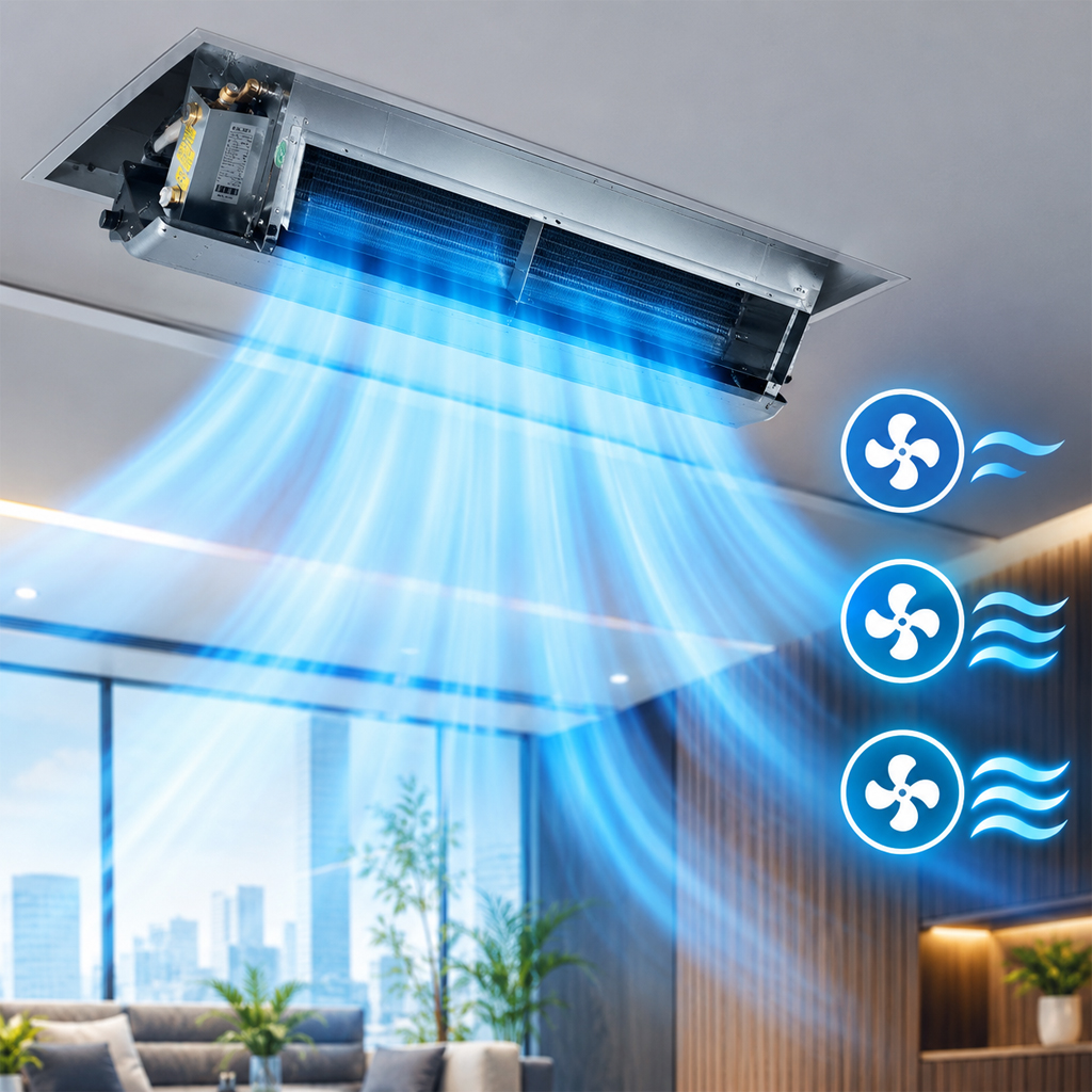 فن کویل سقفی توکار گرین مدل GDF1200P1