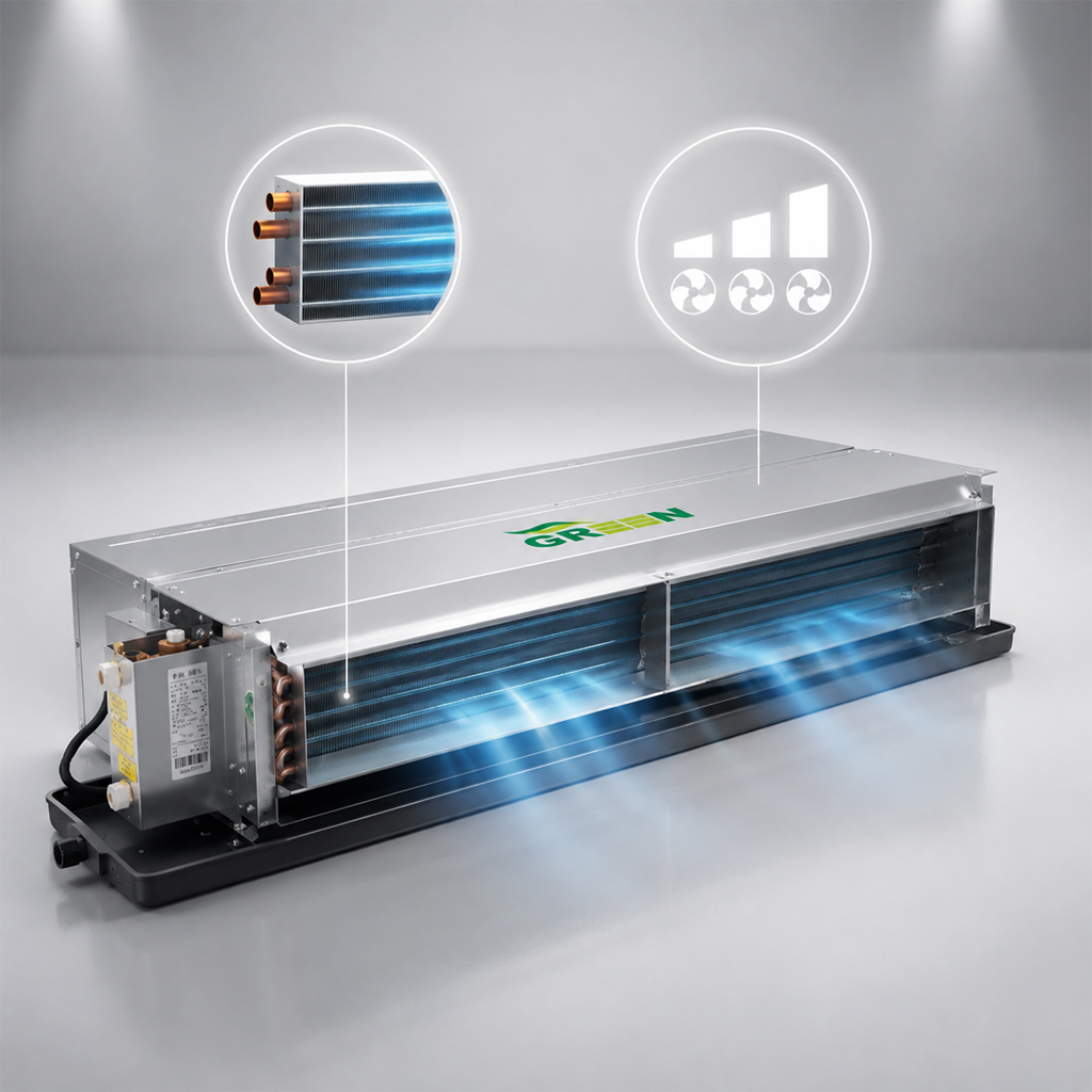 فن کویل سقفی توکار گرین مدل GDF800P1