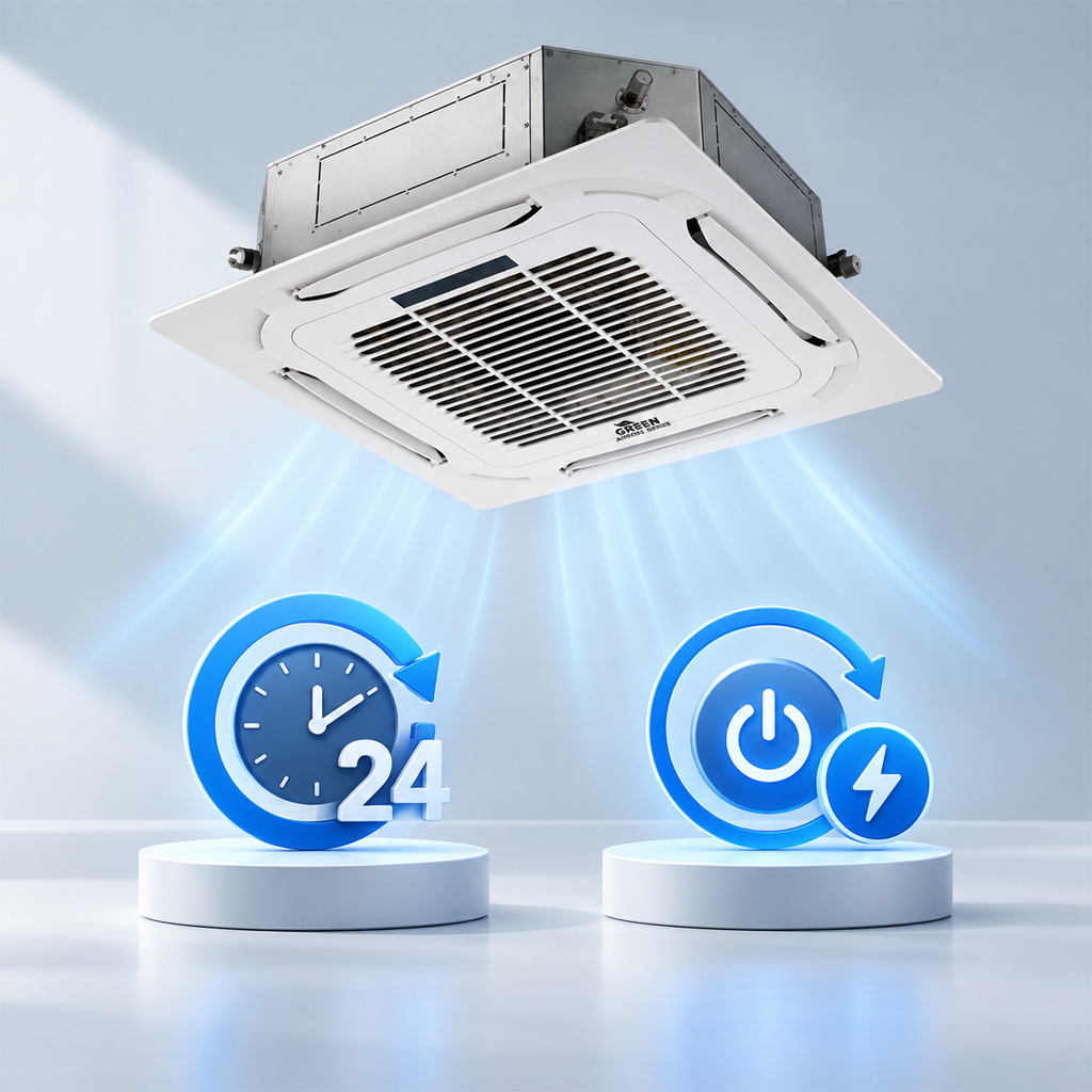 فن کویل کاستی چهار طرفه گرین مدل G4WF1000P1