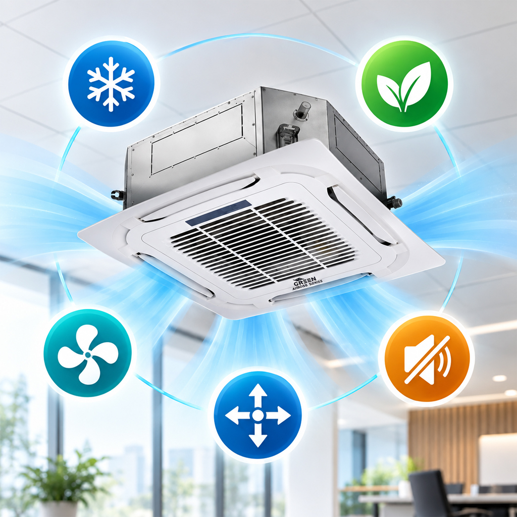 خرید فن کویل کاستی چهار طرفه گرین مدل G4WF1000P1