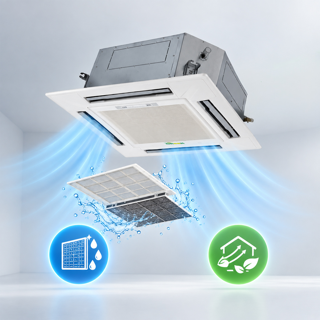 فن کویل کاستی چهار طرفه گرین مدل G4WF400P1