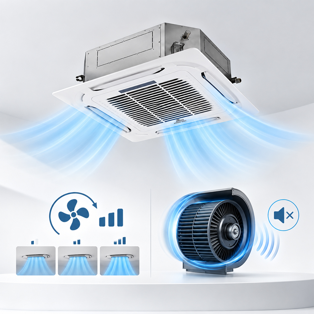 فن کویل کاستی چهار طرفه گرین مدل G4WF800P1