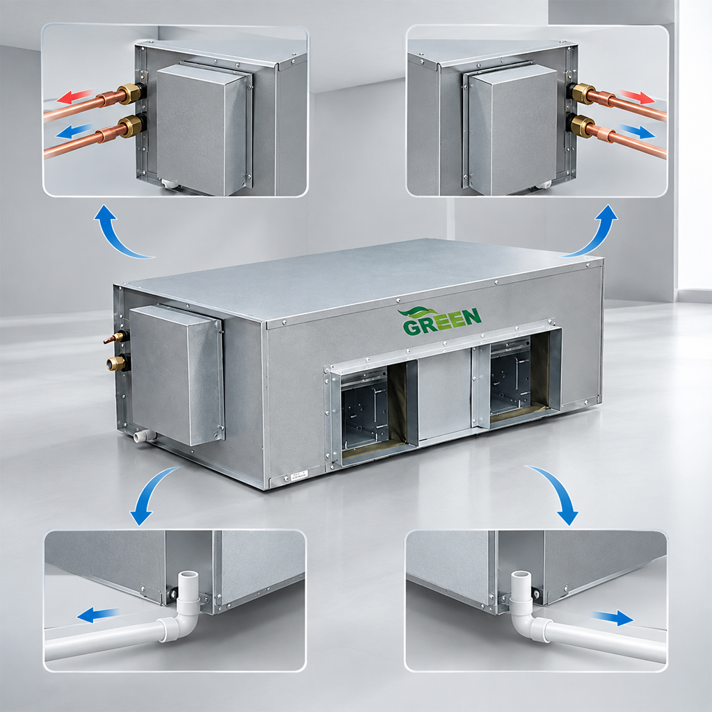 فن کویل کانالی گرین مدل GDF800P1/H