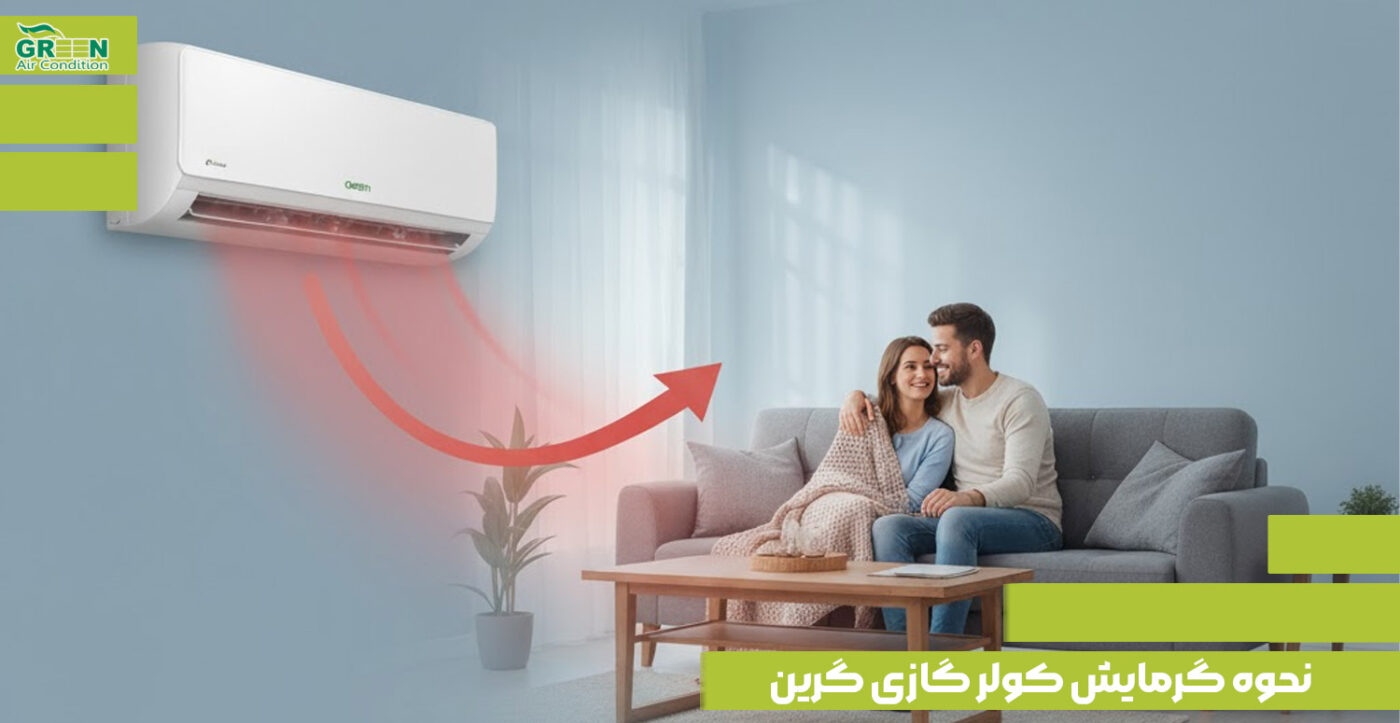 نحوه گرمایش کولر گازی گرین
