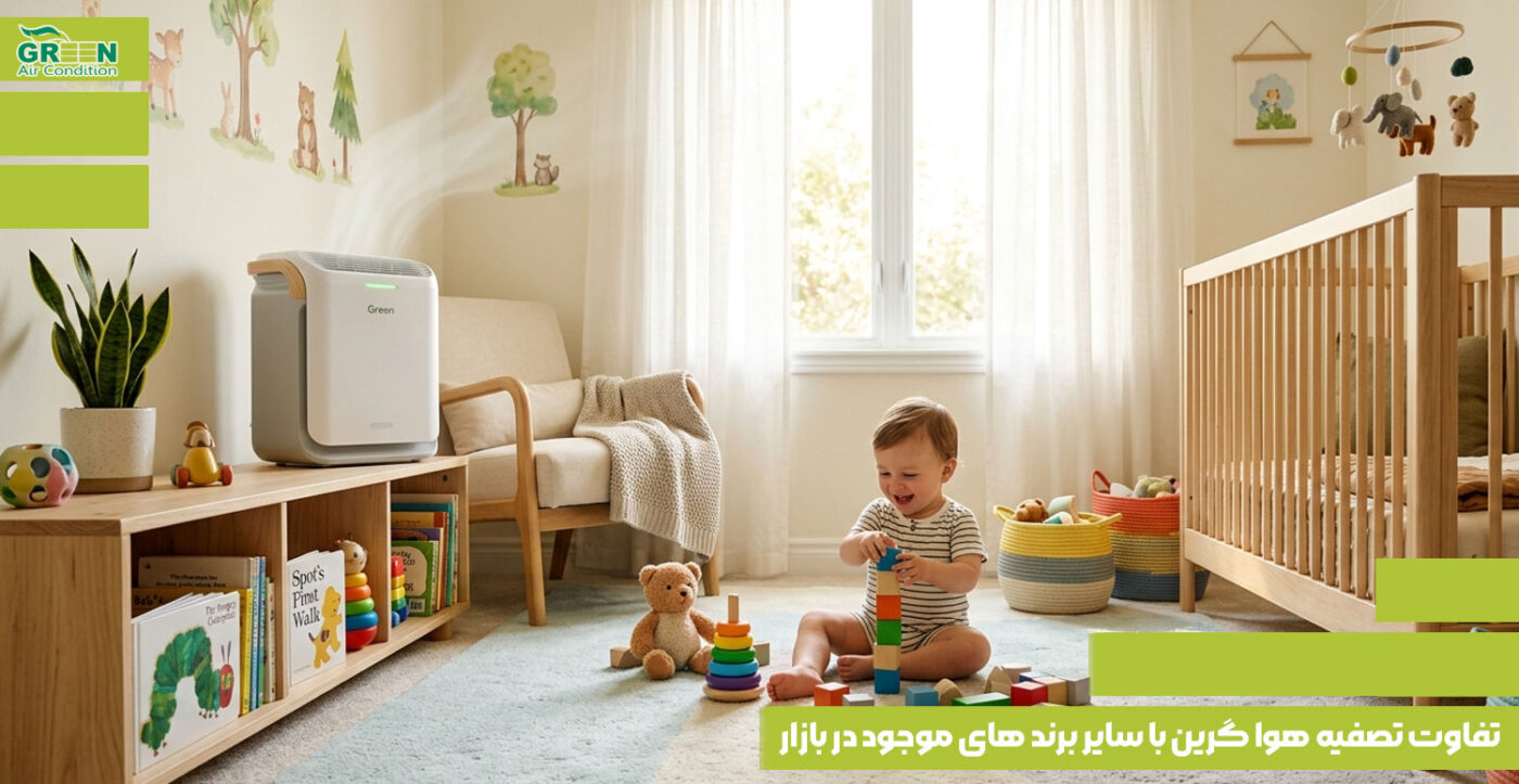 تفاوت تصفیه هوا گرین با سایر برند های موجود در بازار