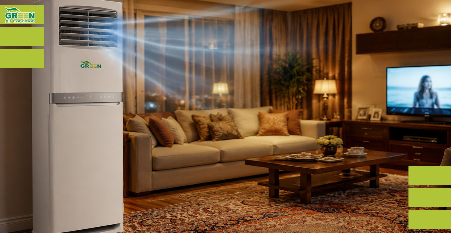 معرفی کولر گازی ایستاده 36000 اینورتر گرین مدل SVK-CH36F1C3R1
